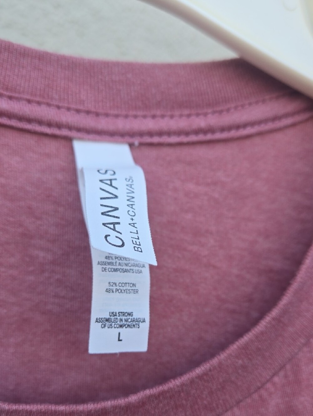 Bella Canvas Mauve Short Sleeve Tee with Pastel Graphic - Picture 3 of 3